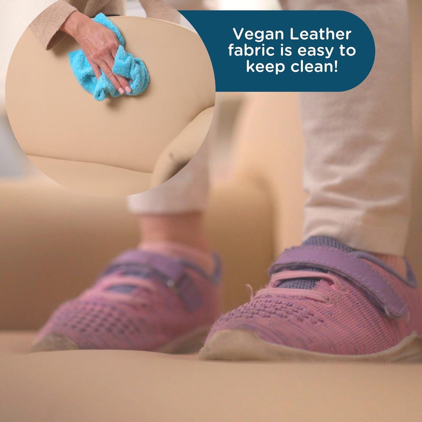 Children's Factory As We Grow Toddler Chair, Flexible Seating for Daycare or Preschool, Kids Reading Couch, Playroom Furniture, Buff