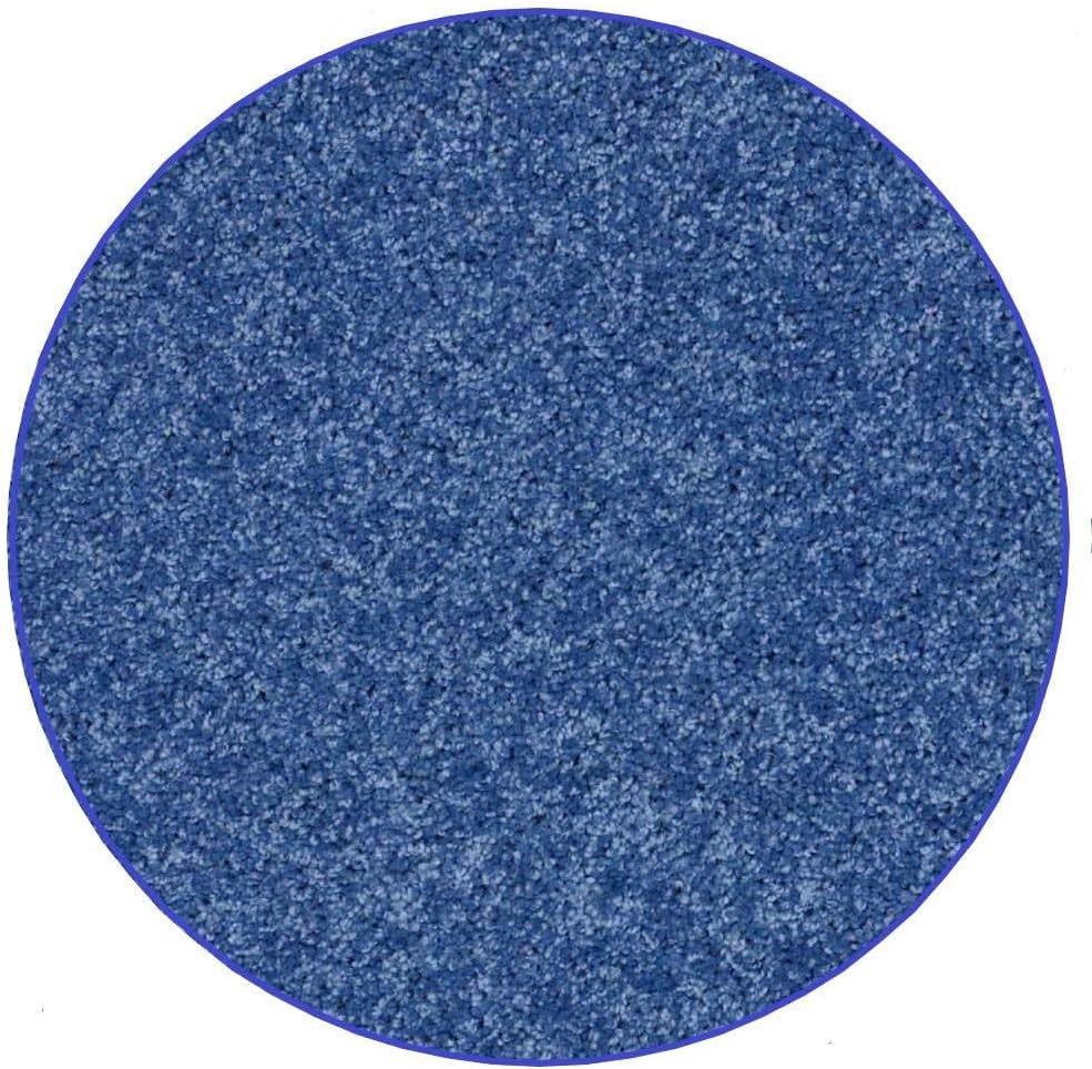 KOECKRITZ Soft and Colorful Kids Classroom Area Rugs (Passes Flammability Pill Test) Many Sizes and Bright Colors to Select from (11' Round, Royal)