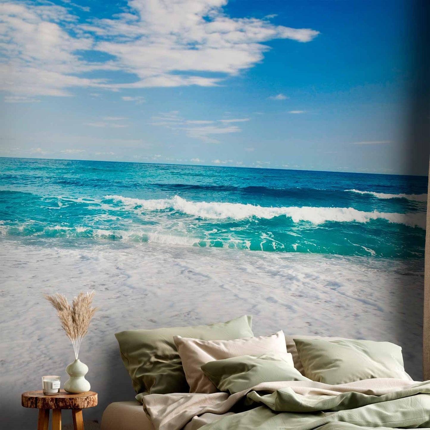 artgeist Wall Mural Peel and Stick Beach 212x98 in - XXL Self-Adhesive Corner Wallpaper Removable Large Sticker Foil Angle Wallpaper Wall Decor Print Nature Sea Landscape c-B-0035-a-b