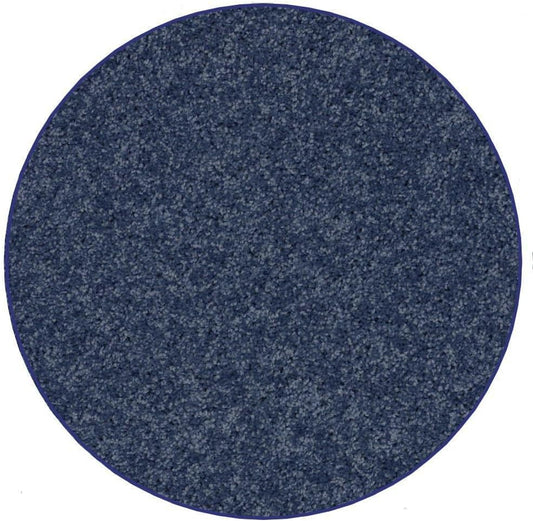 KOECKRITZ Soft and Colorful Kids Classroom Area Rugs (Passes Flammability Pill Test) Many Sizes and Bright Colors to Select from (3' Round, Navy)