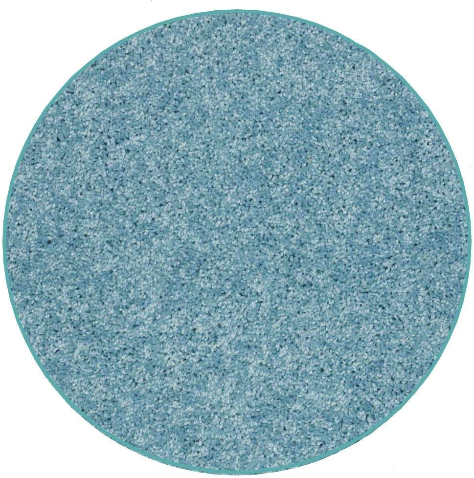 KOECKRITZ Soft and Colorful Kids Classroom Area Rugs (Passes Flammability Pill Test) Many Sizes and Bright Colors to Select from (3' Round, Surf)