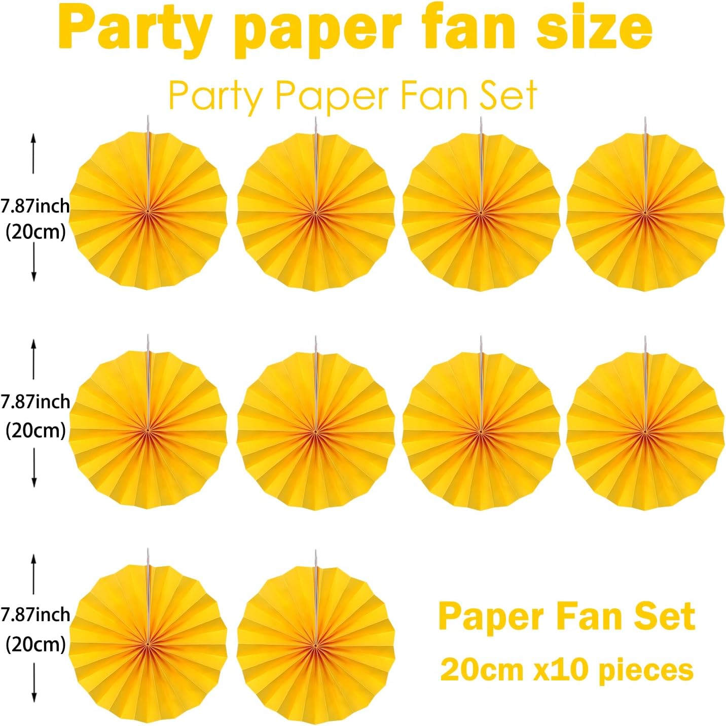 Morange Party Decorations,,Halloween Decor Events Accessories，Orange Birthday Decorations,Sunset Party Decorations,Party Fans 30 Color DIY Set (Morange)