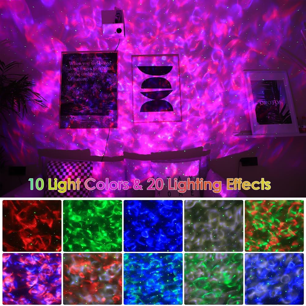 Galaxy Projector,Star Projector for Bedroom,Night Lights with White Noise, Bluetooth Speaker,Timer and Remote,Star Night Light for Adults Bedroom Decoration,Gifts for Kids,Living Room Decor