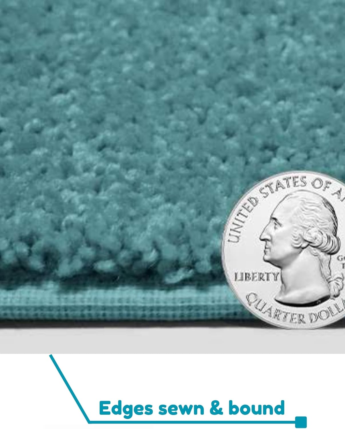 KOECKRITZ Soft and Colorful Kids Classroom Area Rugs (Passes Flammability Pill Test) Many Sizes and Bright Colors to Select from (11' x 11', Surf)