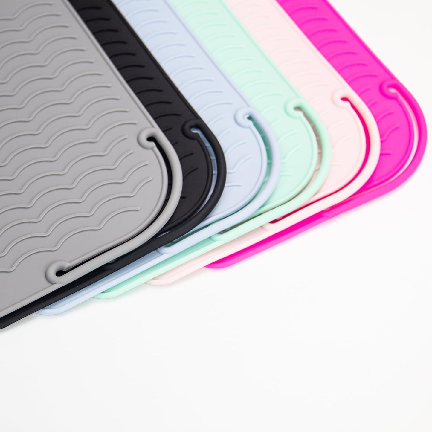 ANGENIL Heat Resistant Silicone Mat Suitable for Curling Iron, Flat Iron, Hot Tools,Safe and Heat-Resistant, Food Grade Silicone (9 "x 6.5")