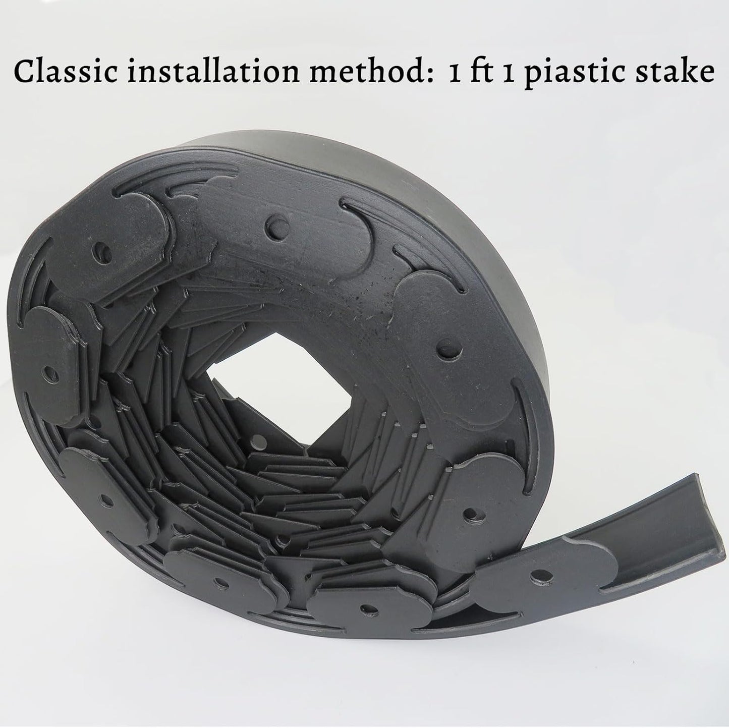 Landscape Edging,Flower Bed Edging no dig，Lawn Edging Garden Edging Border(60feet-Black)