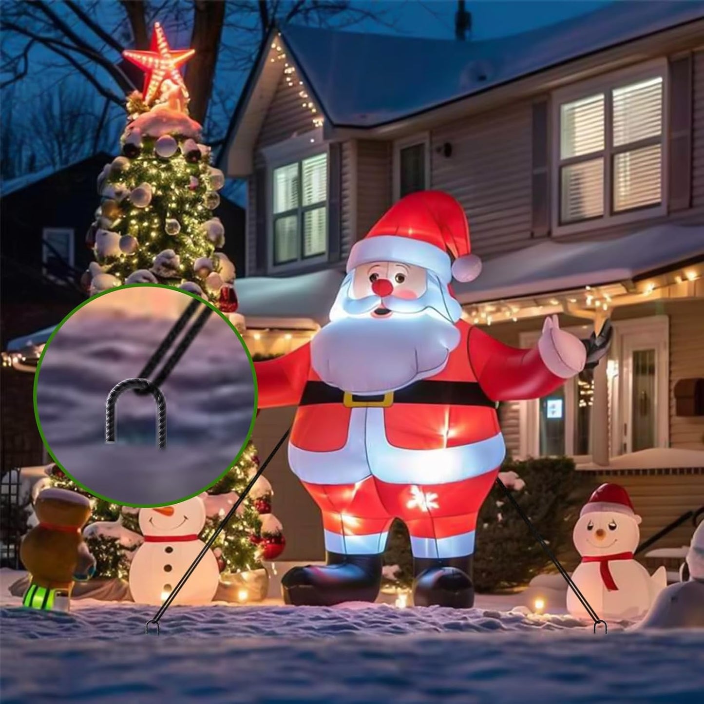 AAGUT 24Inch Rebar Stakes 20Pcs Heavy Duty 1/2 Inch J Hook Fence Anchors Curved Steel Garden Stake Yard Spikes with Sharp End for Camping Tent,Black Powder Coated