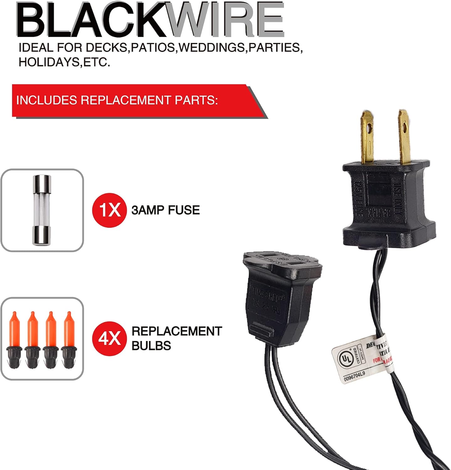 Dazzle Bright Orange Halloween Mini Lights, 20FT 100 Count Waterproof Incandescent Lights Plug in, Connectable Halloween Decorations for Indoor Outdoor Party Yard