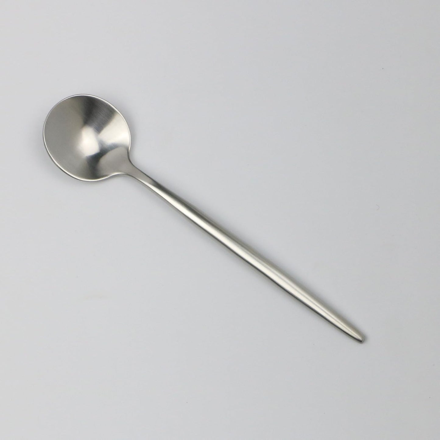 5-Pieces Luxury Silver 18/10 Stainless Steel Flatware Set, Matte Finish, Service for 1