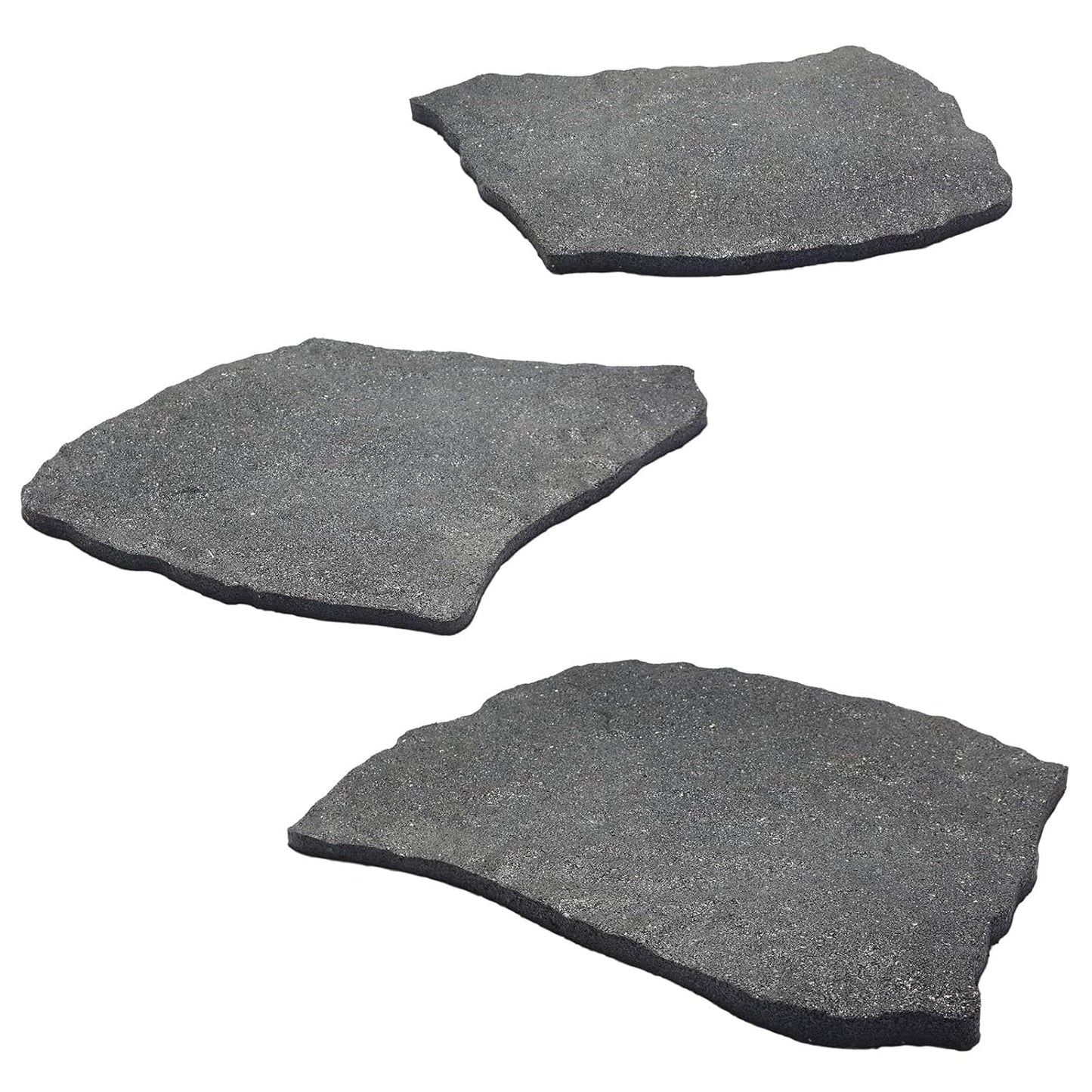 3 Pack Rubber Stepping Stones Outdoor Garden Rubber Pavers Pathway Walkway Paving Stones