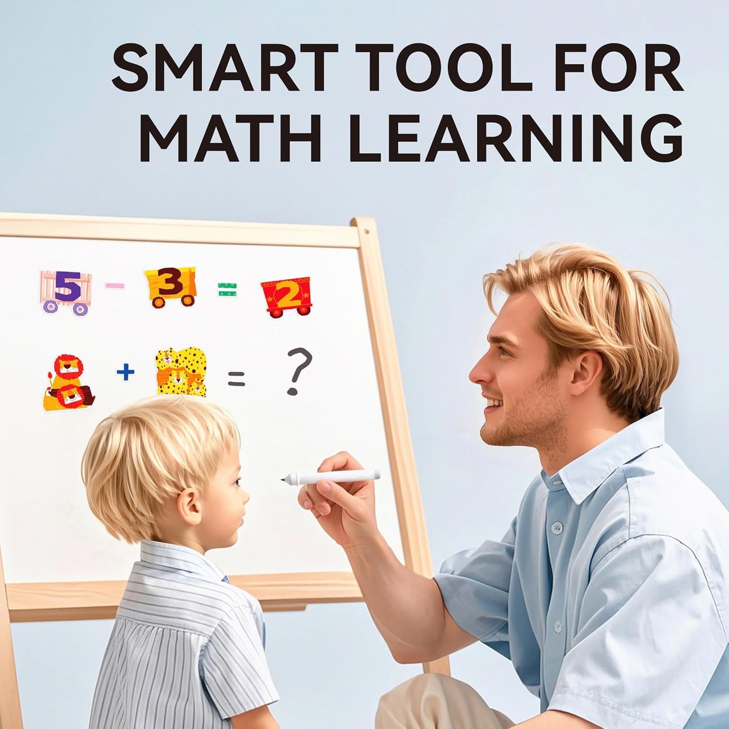 Dotimo 25 PCS Removable Reusable Animal Window Stickers for Toddlers 1-3 - Learn Numbers 1-10 & Math Symbols, Safe & Mess-Free Learning Decor for Home, School, Travel