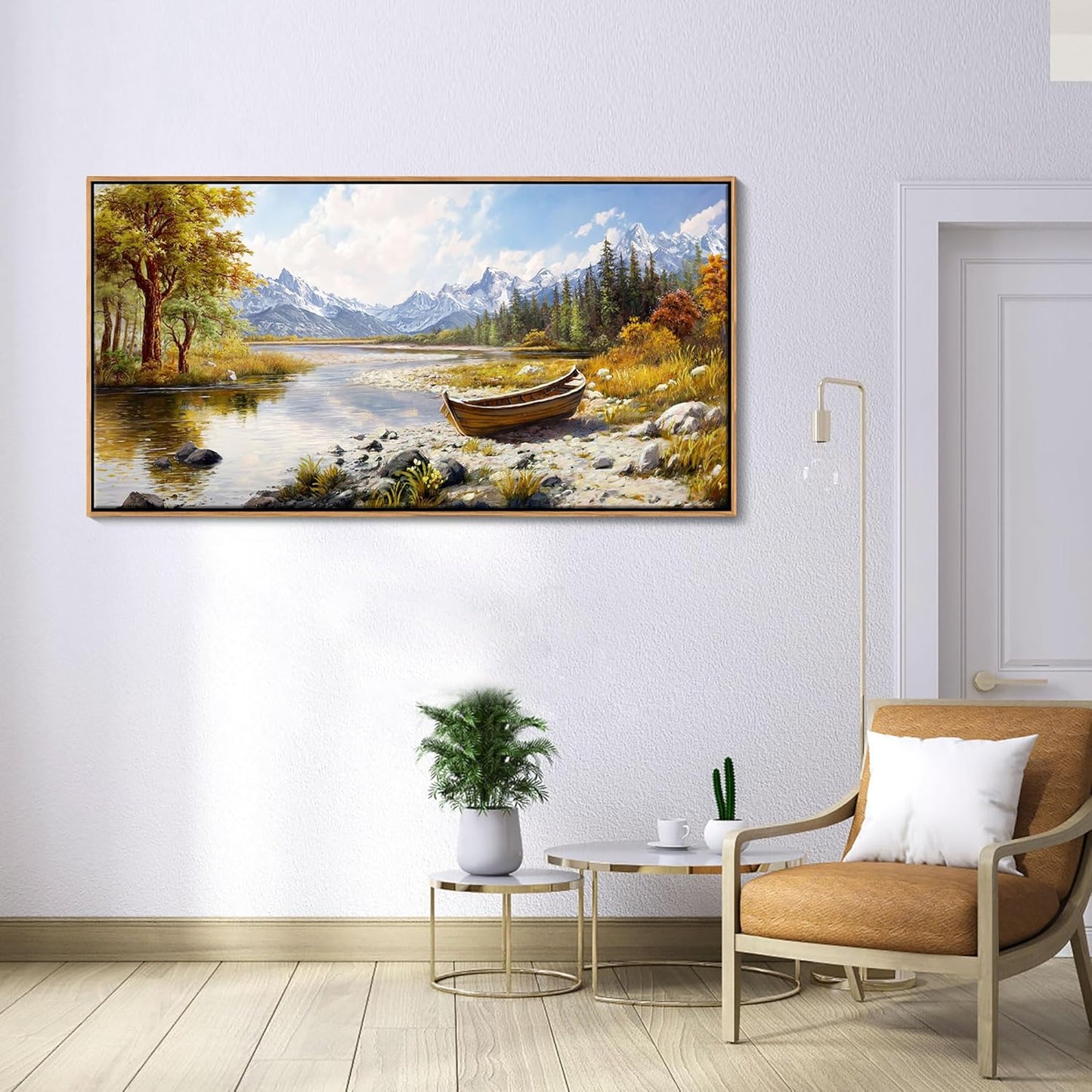 Mofutinpo Mountain Landscape Wall Art - Nature Forest Canvas Art for Living Room, Bedroom & Dining Room - Framed Paintings for Wall Decor - Large Scenic Artwork for Home 20x40IN