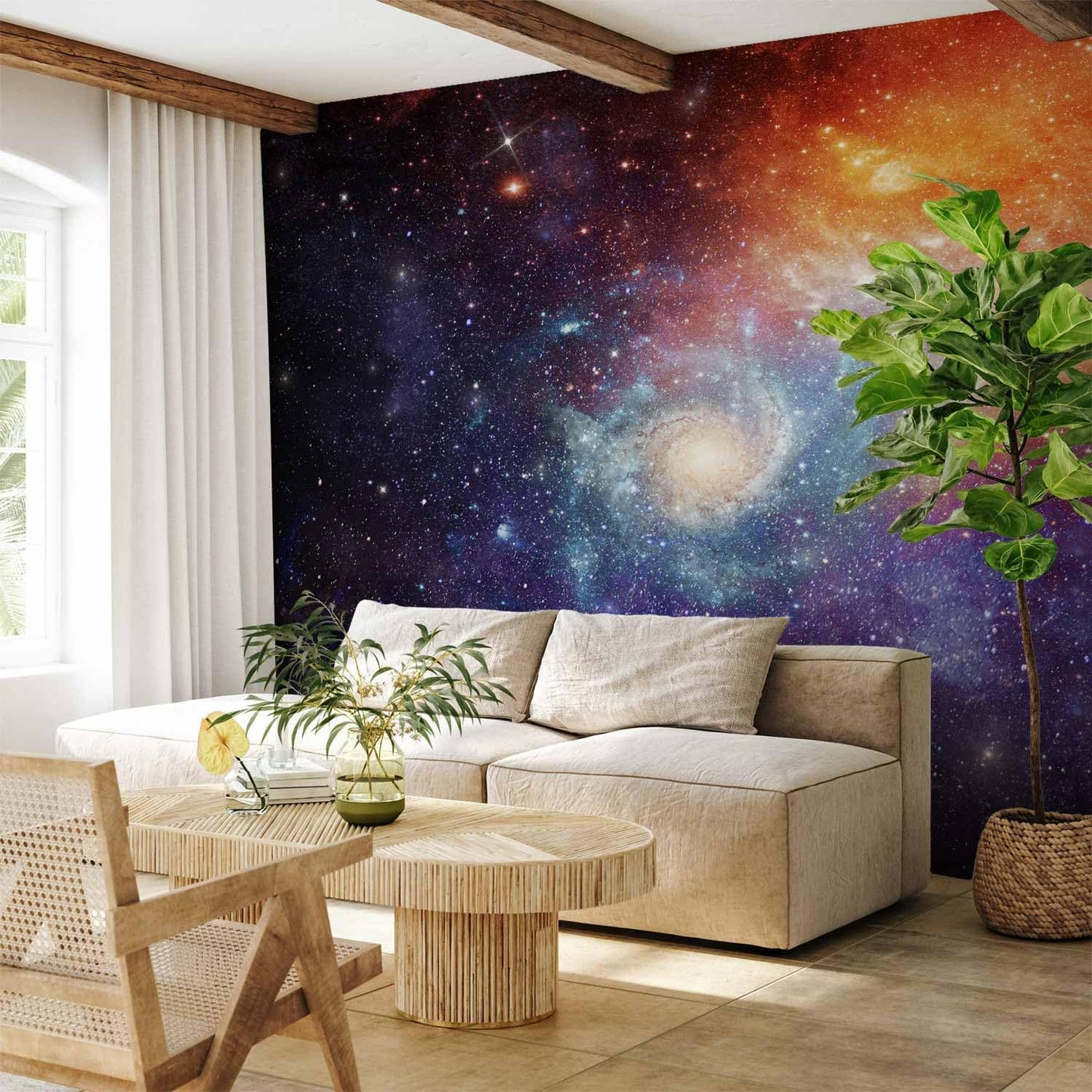 artgeist Wall Mural Cosmos Galaxy 197x138 in - XXL Non-Woven Wallpaper Fleece Wall Decor Photo Print Picture Image Design Home f-C-0101-a-a
