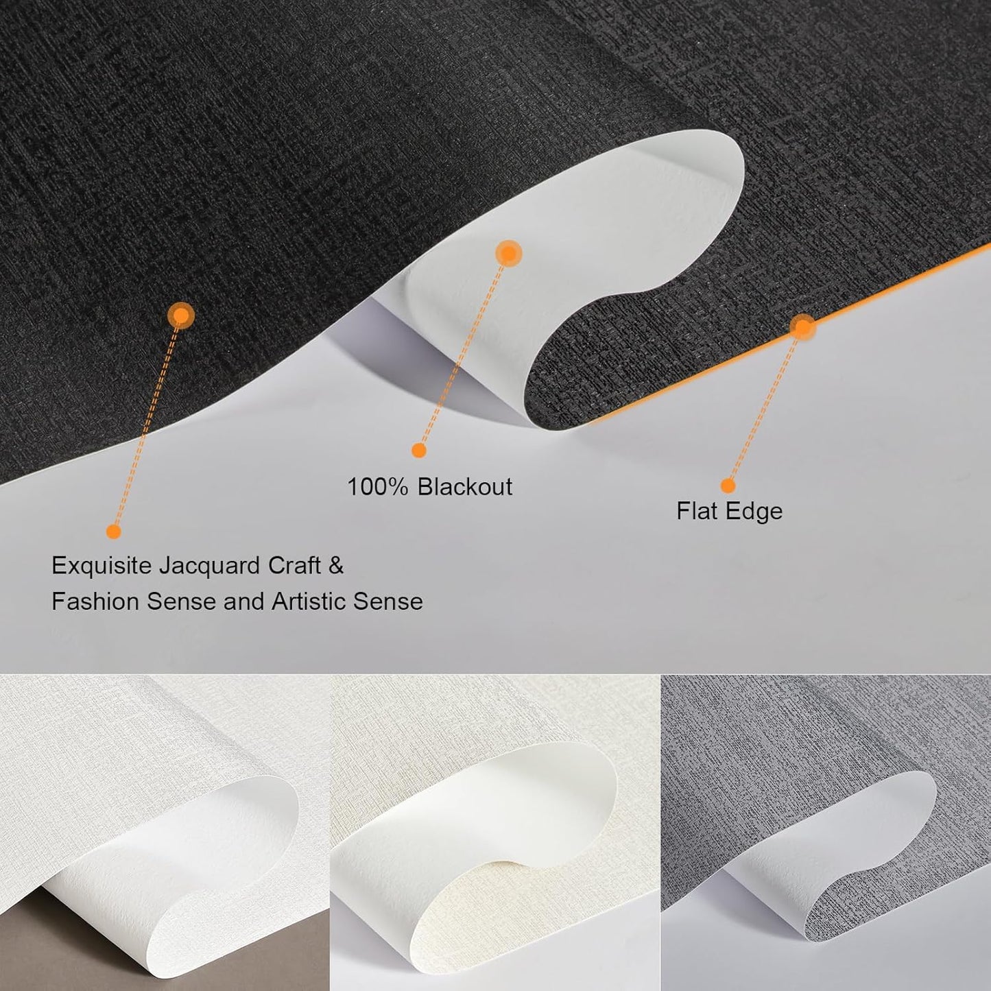 Persilux Free-Stop Cordless Blinds for Indoor Windows with Cover, Window Shades Blackout Roller Blinds, Thermal Insulated Fabric UV Protection for Kitchen, Office, Living Room, Black(26.5" W x 84" H)