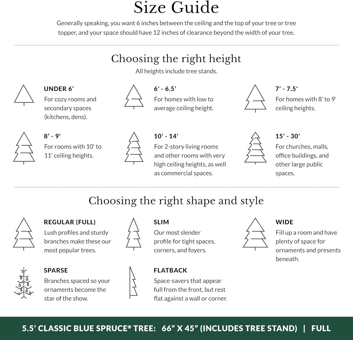 Balsam Hill 5.5ft Pre-Lit Classic Blue Spruce - Artificial Christmas Tree with 400 Clear Incandescent Lights, Easy Plug Technology, Premium Stand & Storage Bag for Indoor Holiday Decorating