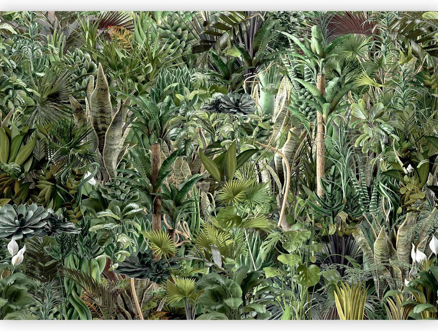 artgeist Wall Mural Leaves 177x124 in - XXL Non-Woven Wallpaper Fleece Wall Decor Photo Print Picture Image Design Plants Abstract Nature Botanical b-C-0858-a-a