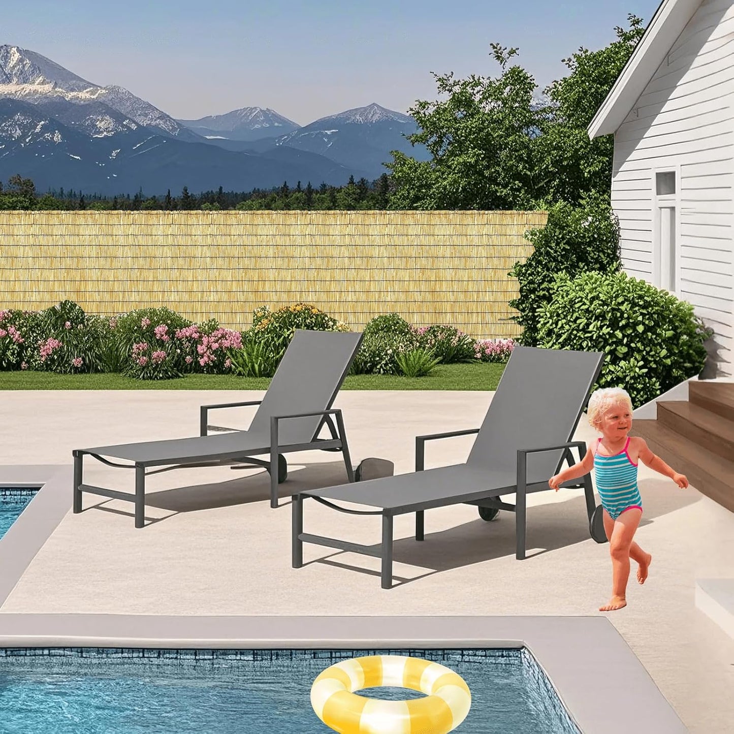 Bamboo Reed Fencing, Natural Bamboo Fence Rolls 3 Feet High, Decorative Reed Curtains Privacy Screen Outdoor for Patio Balcony Garden Backyard, 3 x 16 FT