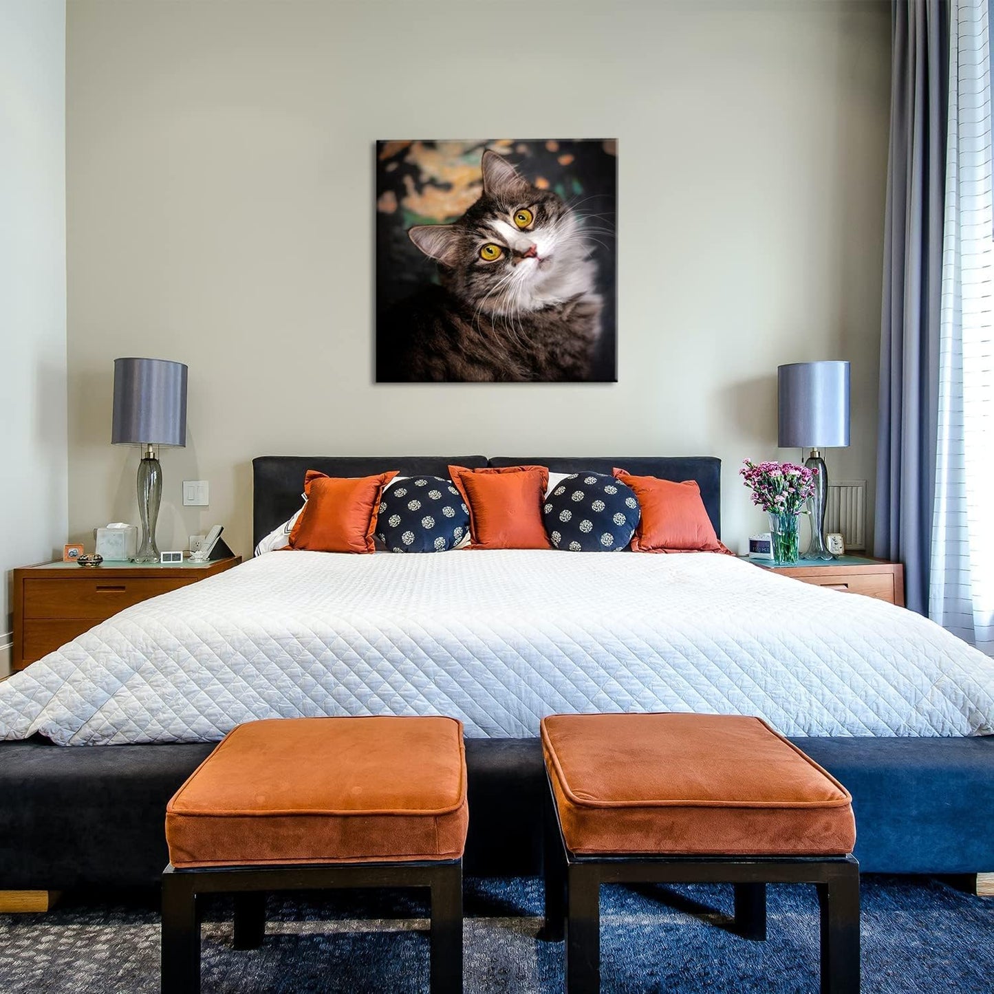 Laoife Custom Canvas Painting Wall Art 24"x24" Upload Images Personalized Pictures to Canvas for Wall, Custom Canvas Prints with Your Photos for Pet/Animal