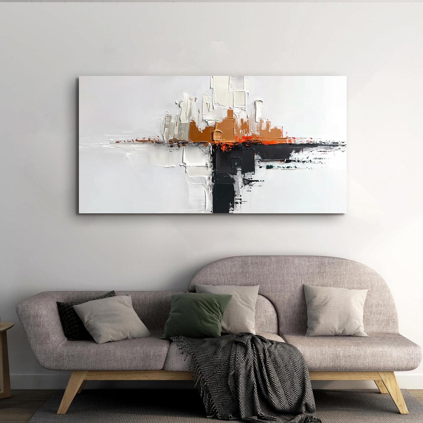 Canvas Wall Art Decor Modern Wall Art Pictures for Living Room Abstract Canvas Art Wall Decor Minimalist Black and White Wall Art Prints Artwork for Walls Office Room HomeDecor Aesthetic 20" X 40"