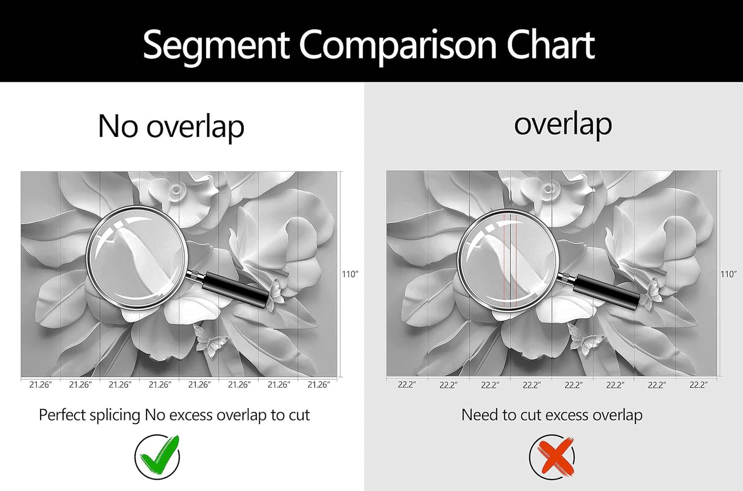 WFBHUA-3d Gray Floral Wallpaper Mural Black and White Embossed Peony Flowers Butterfly Wallpaper for Living Room Bedroom(Not Peel and Stick)