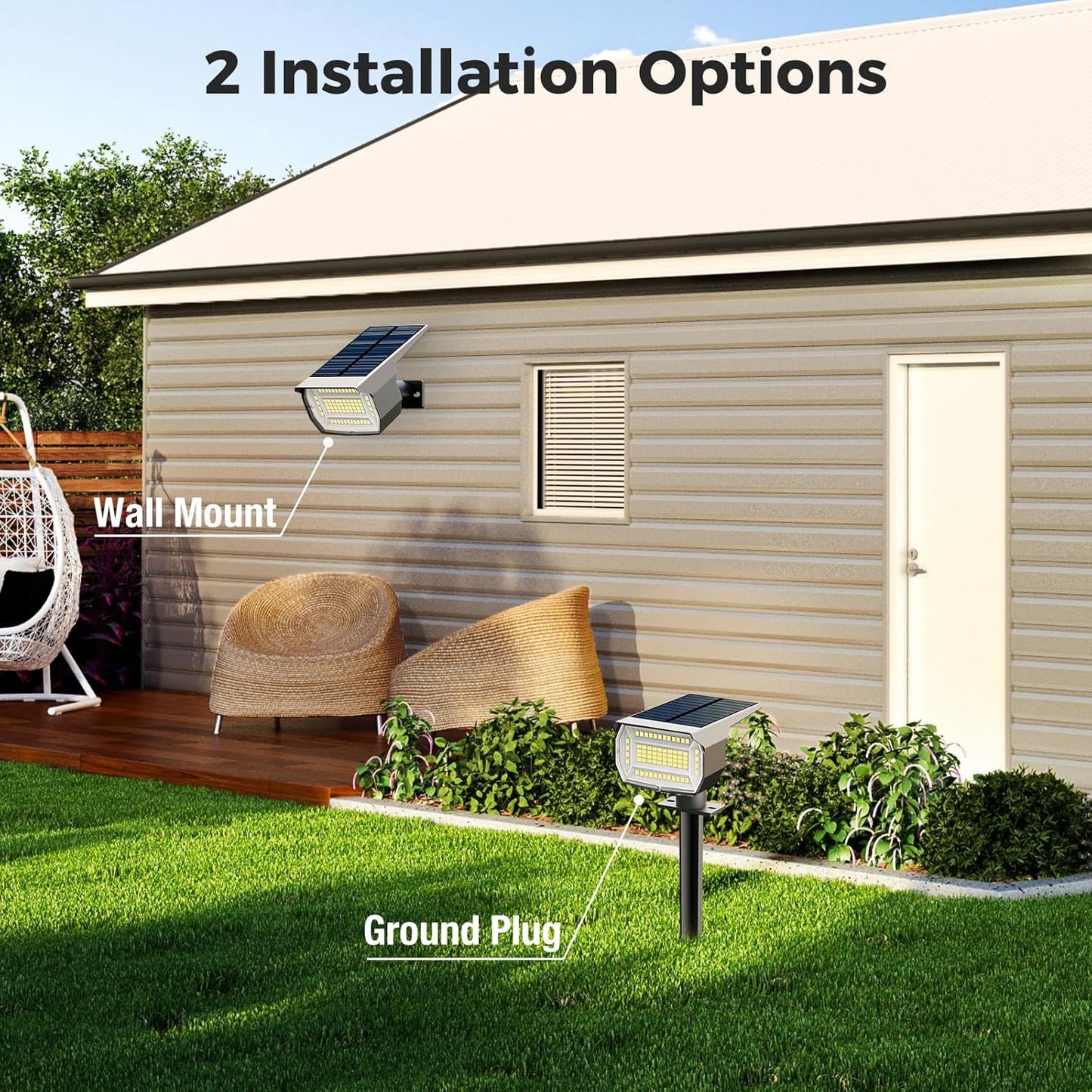 nipify 4 Pack Solar Spot Lights Outdoor, Solar Powered Waterproof Spotlight, Landscape Lighting for Outside Yard Garden Pathway,Purple