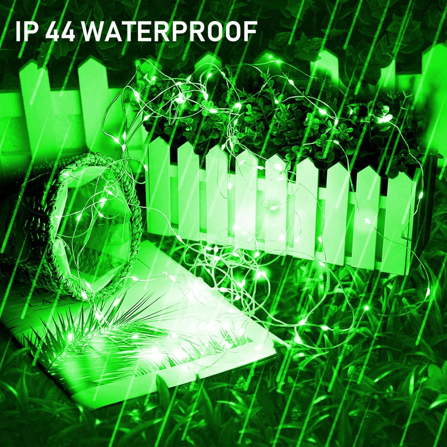 TW SHINE Green Solar String Lights Outdoor, Total 80 FT 240 LED Solar Powered Waterproof Fairy Lights 8 Modes Copper Wire Christmas St. Patrick's Day Party Tree Wedding Yard Decorations, 2 Pack