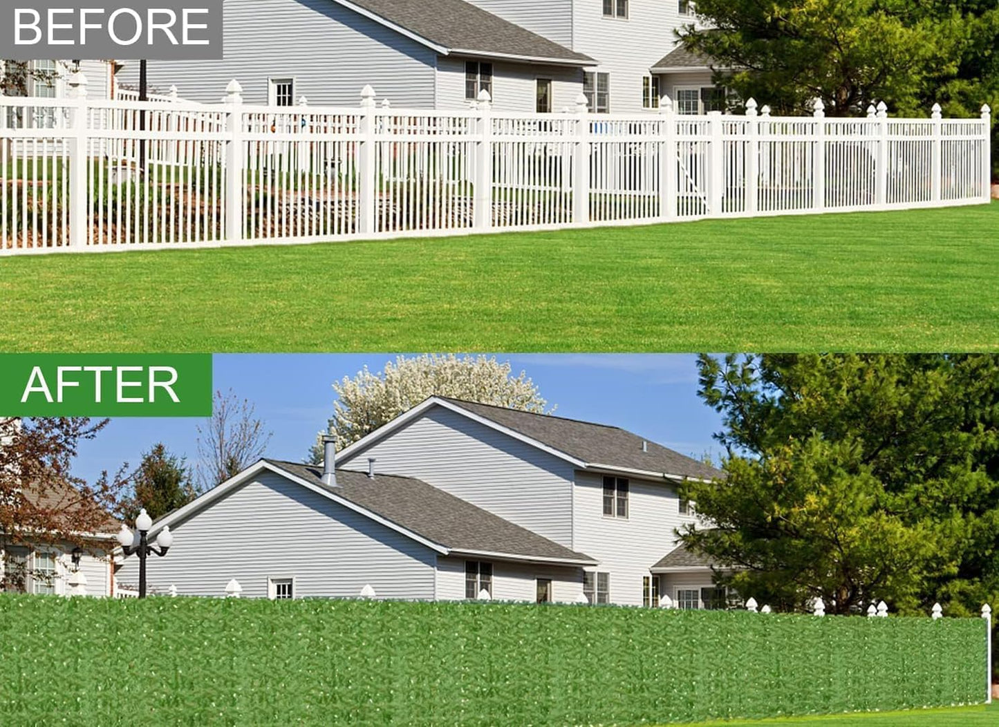 Artificial Ivy Privacy Fence Wall Screen,120x60 in in in UV-Anti Faux Greenery Backdrop Ivy Vine Leaf Hedges Fence Panels for Patio, Balcony, Garden, Backyard Indoor Outdoor Green Wall Decor