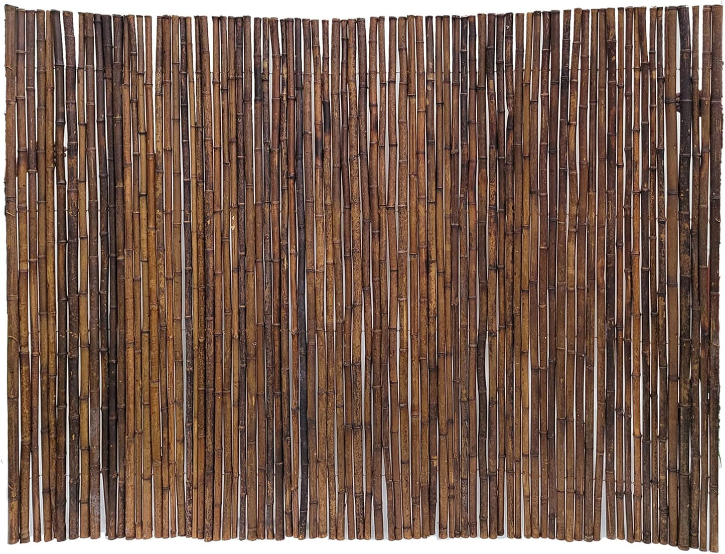 Backyard X-Scapes Bamboo Fencing 6 Feet High Outdoor Decorative Rolled Fence Panel, Caramel Brown 6 ft H x 8 ft L