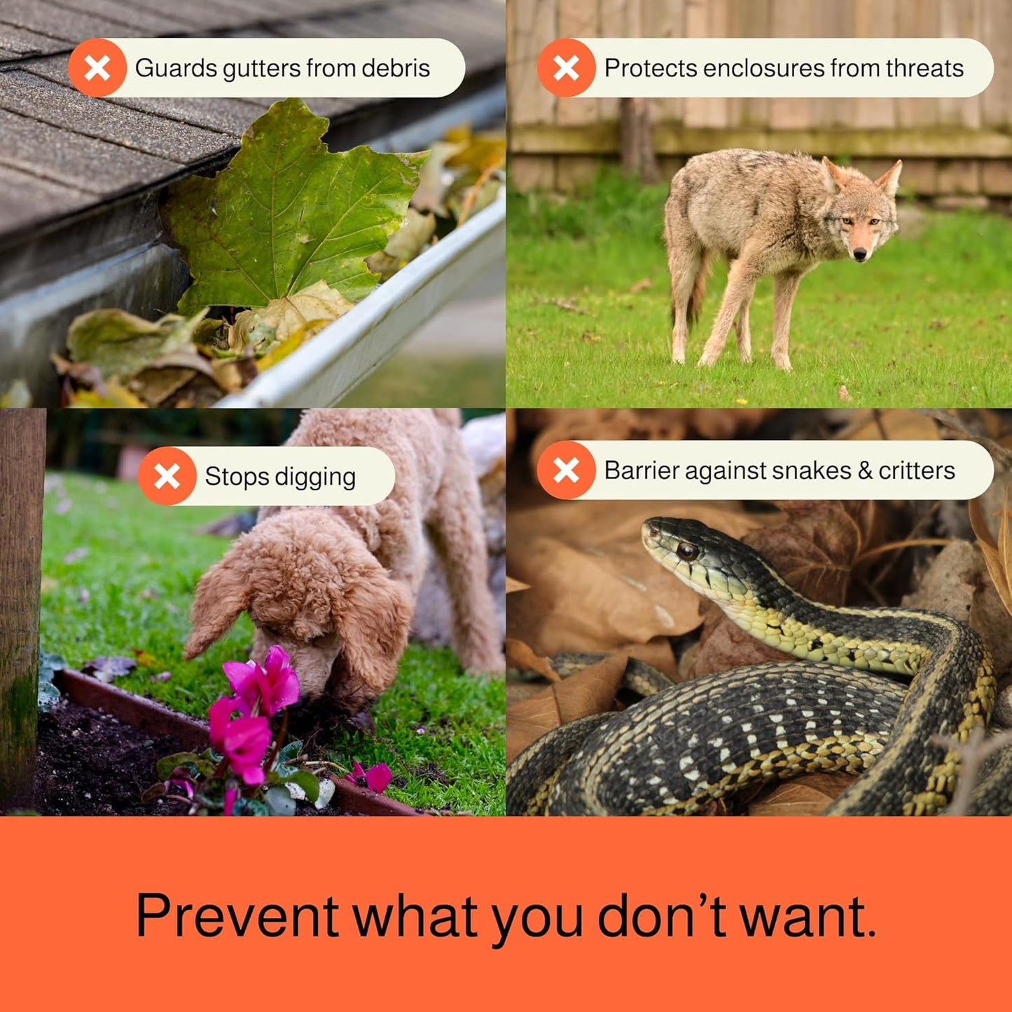 MaPorch Plastic Wire Mesh Fence - 15.7in x 10ft 2-Pack Black - Durable Plastic Mesh & Netting for Garden Fence & Poultry Barrier - Temporary Chicken Wire Fencing for Dogs