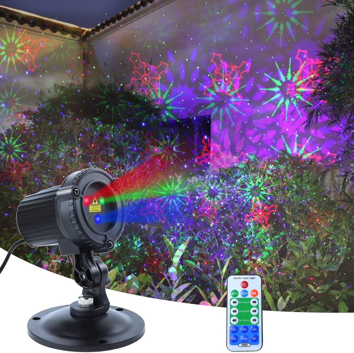 Outdoor Laser Christmas Projector Lights 18 Pattern Decorative Laser Projector for Home and Garden