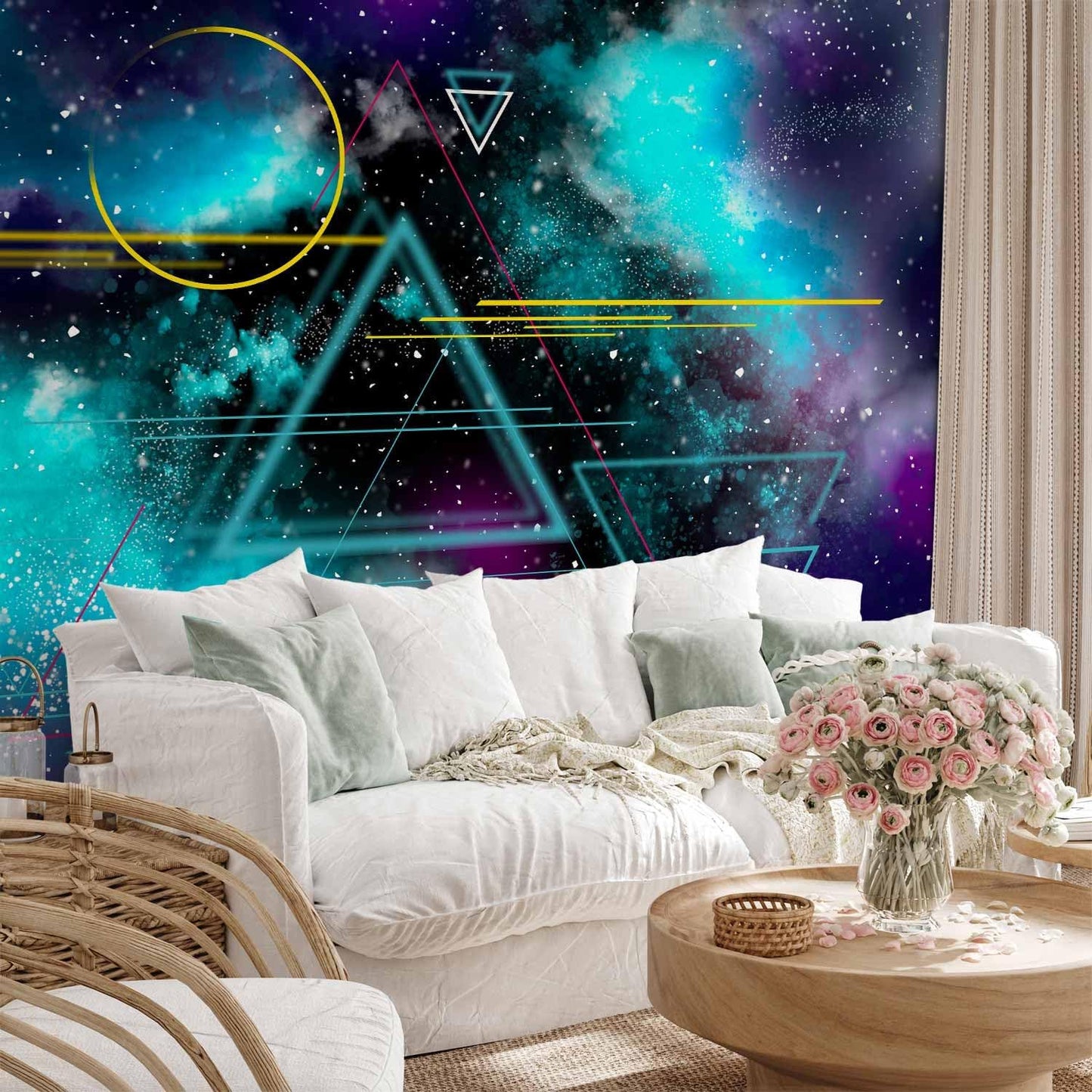 artgeist Wall Mural Galaxy 79x55 in - Non-Woven Wallpaper Fleece Wall Decor Photo Print Picture Image Design Home Mural Cosmos Galaxy Cosmonaut Astronaut a-A-10328-a-a