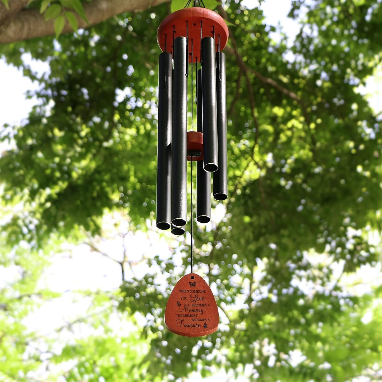 Memgift Wind Chimes for Outside Memorial Wind Chimes for Loss of Loved One Remembrance Sympathy Gifts for Loss of Loved One Outside Keepsake When Someone You Love