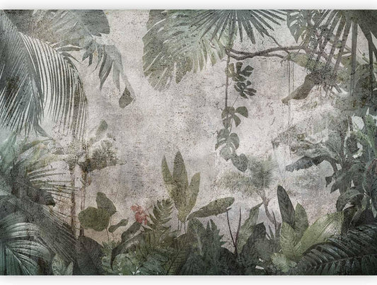 artgeist Wall Mural Tropical Leaves 98x69 in - XXL Non-Woven Wallpaper Fleece Wall Decor Photo Print Picture Image Design Landscape Jungle Nature Monstera Palm Leaves b-C-0821-a-a