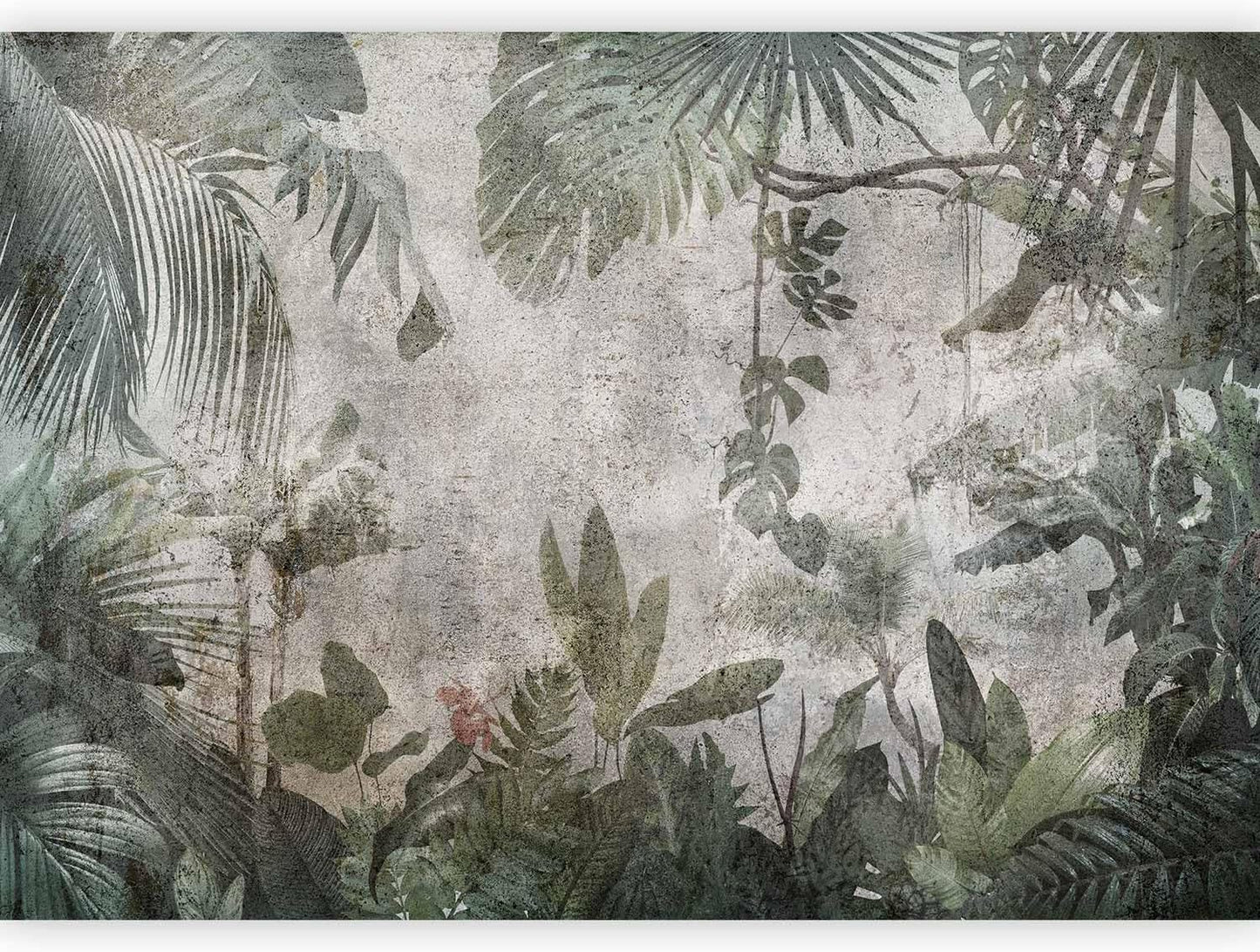 artgeist Wall Mural Tropical Leaves 177x124 in - XXL Non-Woven Wallpaper Fleece Wall Decor Photo Print Picture Image Design Landscape Jungle Nature Monstera Palm Leaves b-C-0821-a-a