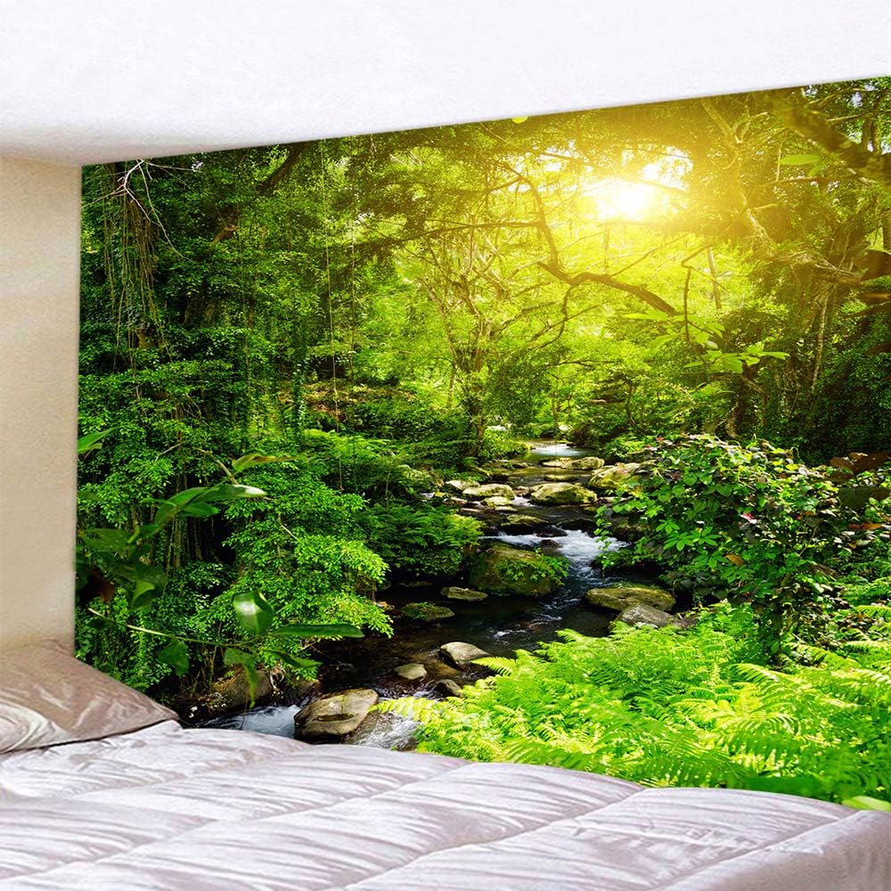 Llamazing Forest Tapestry - Magic Landscape for Living Room & Bedroom (78''L60''W)