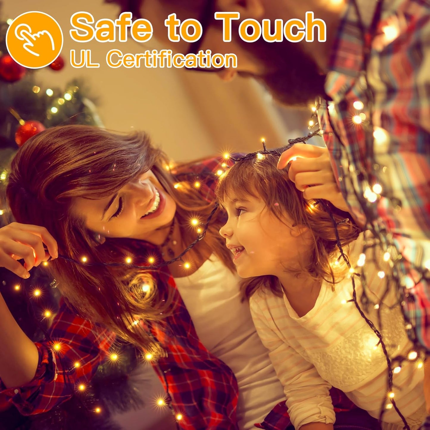 Ollny Christmas Lights, 500LED 164FT Long Christmas Tree Lights with 8 Modes Remote Timer IP44 Waterproof, Outdoor Christmas Lights for Tree House Yard Outside Xmas Decorations Warm White