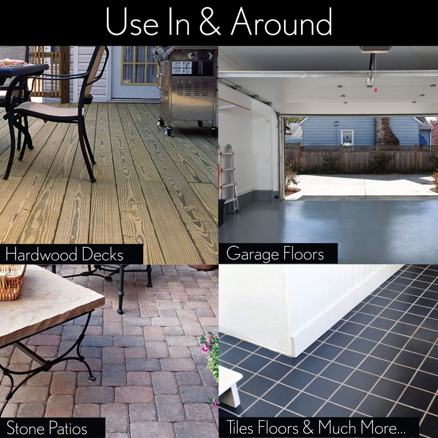 Lola Products Deck Scrub Brush Broom, 9" x 3.5" Wide, Durable Bristles Remove Dirt, Grime, Grout, Leaves, Snow on Patios, Decks, Wet or Dry, 9 Count