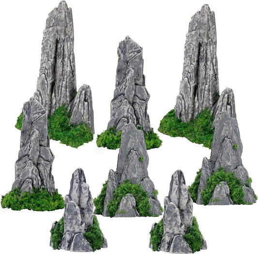 Mini Zen Garden Mountain Decor, Zen Garden Terrarium Accessories Decor Outdoor, Bonsai Figurines Decor Accessories