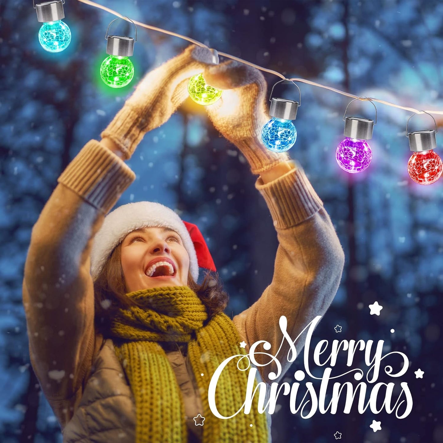 SOLPEX 12 Pack Solar Outdoor Lights Decorative, Hanging Solar Light Outdoor Solar Powered Waterproof Lights, Hanging Globe Light for Garden, Yard, Patio, Lawn, Flower Bed(Color Changing)