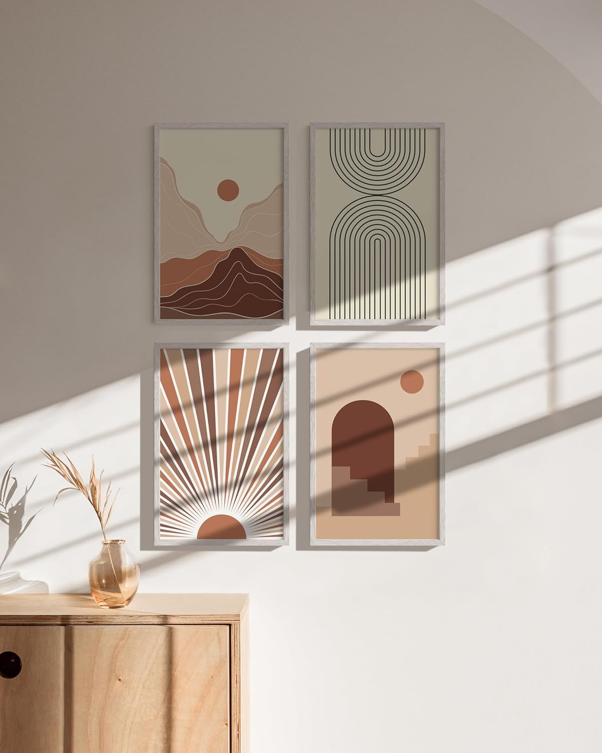 HAUS AND HUES Standalone White Oak Frame Set of 4-11x17