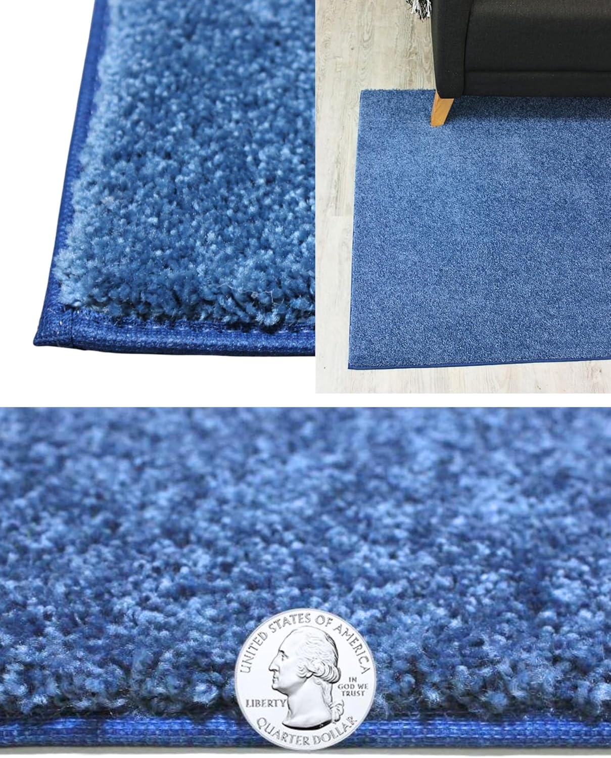 KOECKRITZ Soft and Colorful Kids Classroom Area Rugs (Passes Flammability Pill Test) Many Sizes and Bright Colors to Select from (12' x 15', Royal)