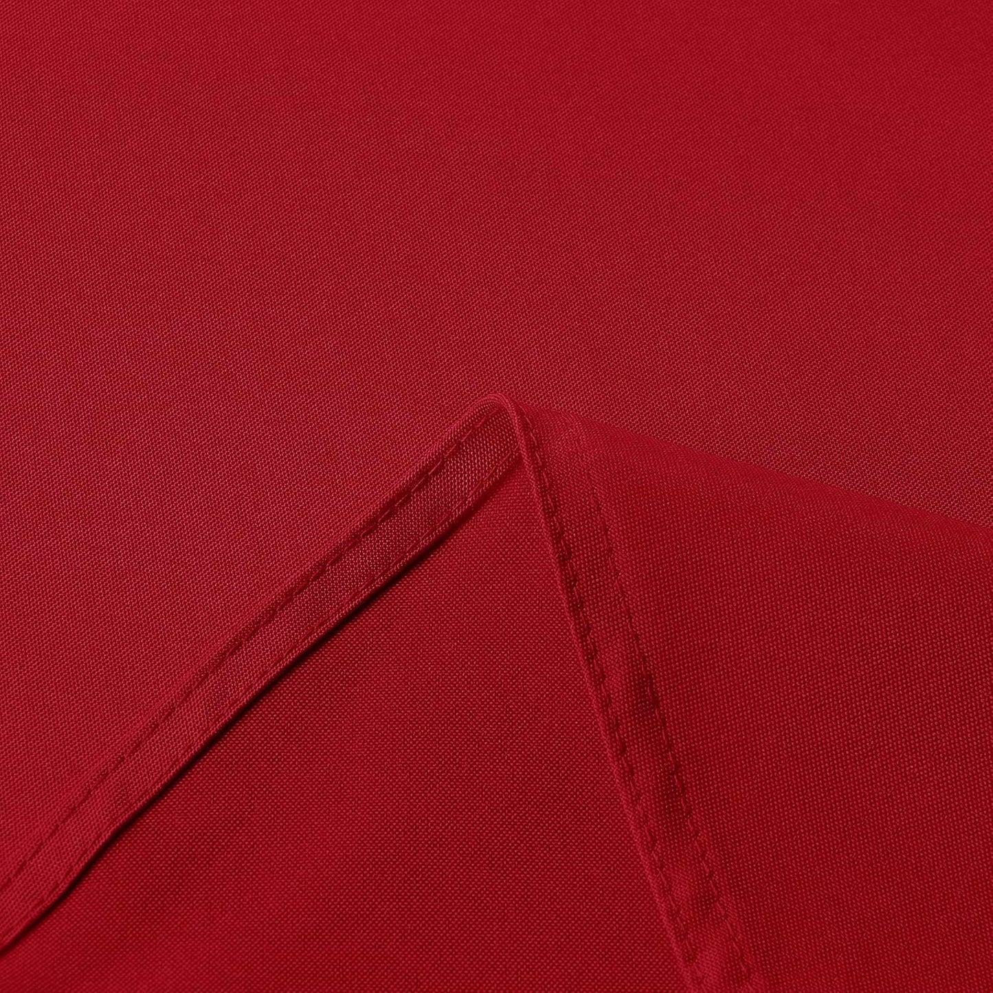 sancua Rectangle Tablecloth - 90 x 132 Inch - Water Resistant Spill Proof Washable Polyester Table Cloth, Decorative Fabric Table Cover for Dining Tables, Buffet Parties and Camping, Red