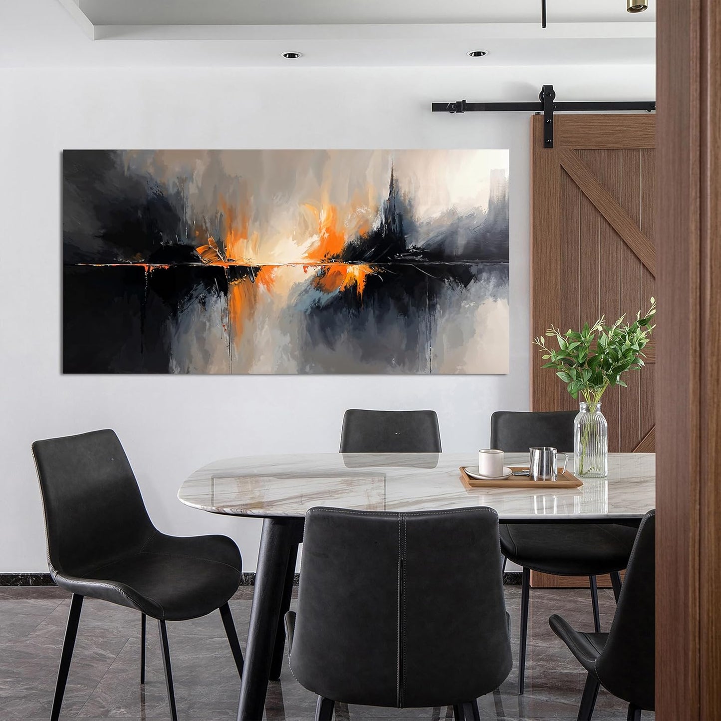 Canvas Wall Art Decor Wall Art Pictures for Living Room Black and White Wall Art Prints Abstract Canvas Art Wall Decor Modern Abstract Wall Art Artwork for Walls Bedroom Office Decor 20" X 40"