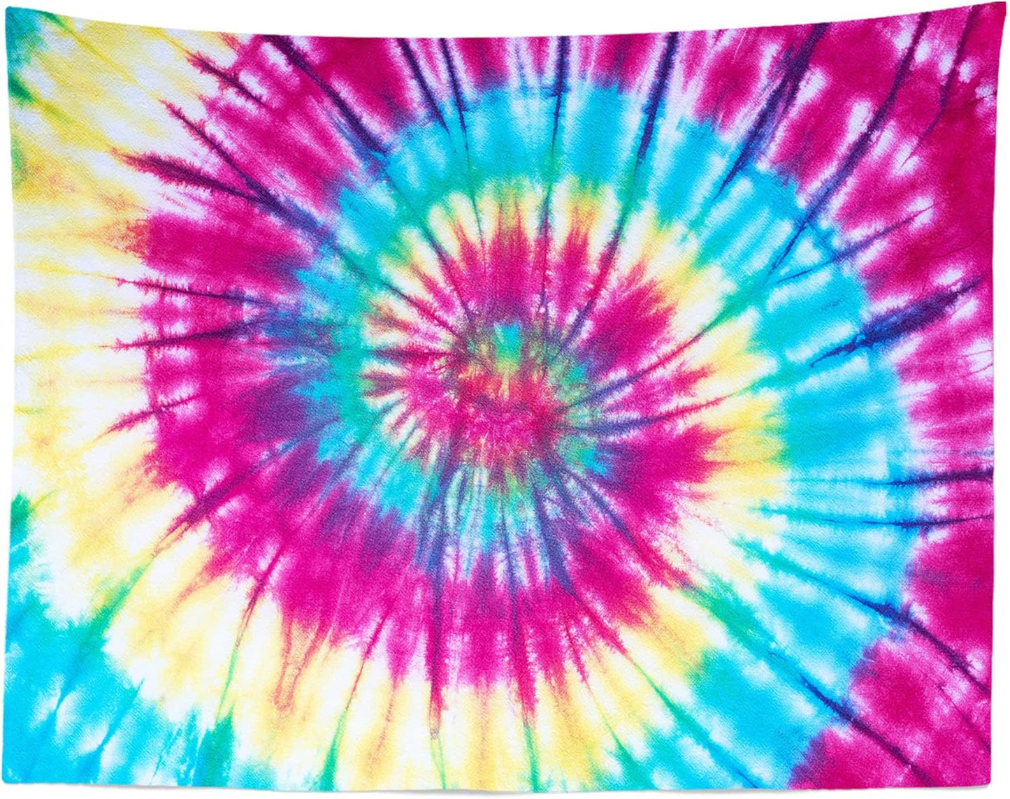 BELECO Tie Dye Tapestry Wall Hanging Fabric 70x47 Inch Colorful Spiral Tie Dye Tapestry Hippi 60s Themed Party Decorations Rainbow Tapestry Art Wall Decor for Bedroom Aesthetic Living Room Dorm