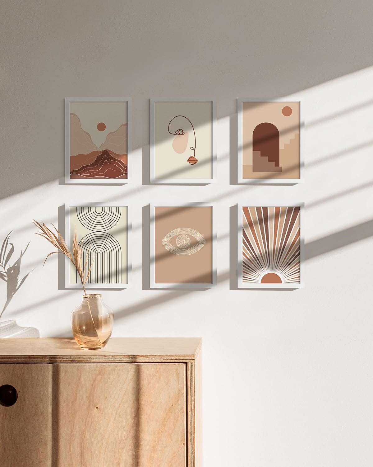 HAUS AND HUES 6x8 White Metal Picture Frames - Bulk Frames 6x8 - Features Premium Aluminum, Vertical Hanging, Easel Back for Tabletop, Home, Office (6x8 in, White, Set of 25)