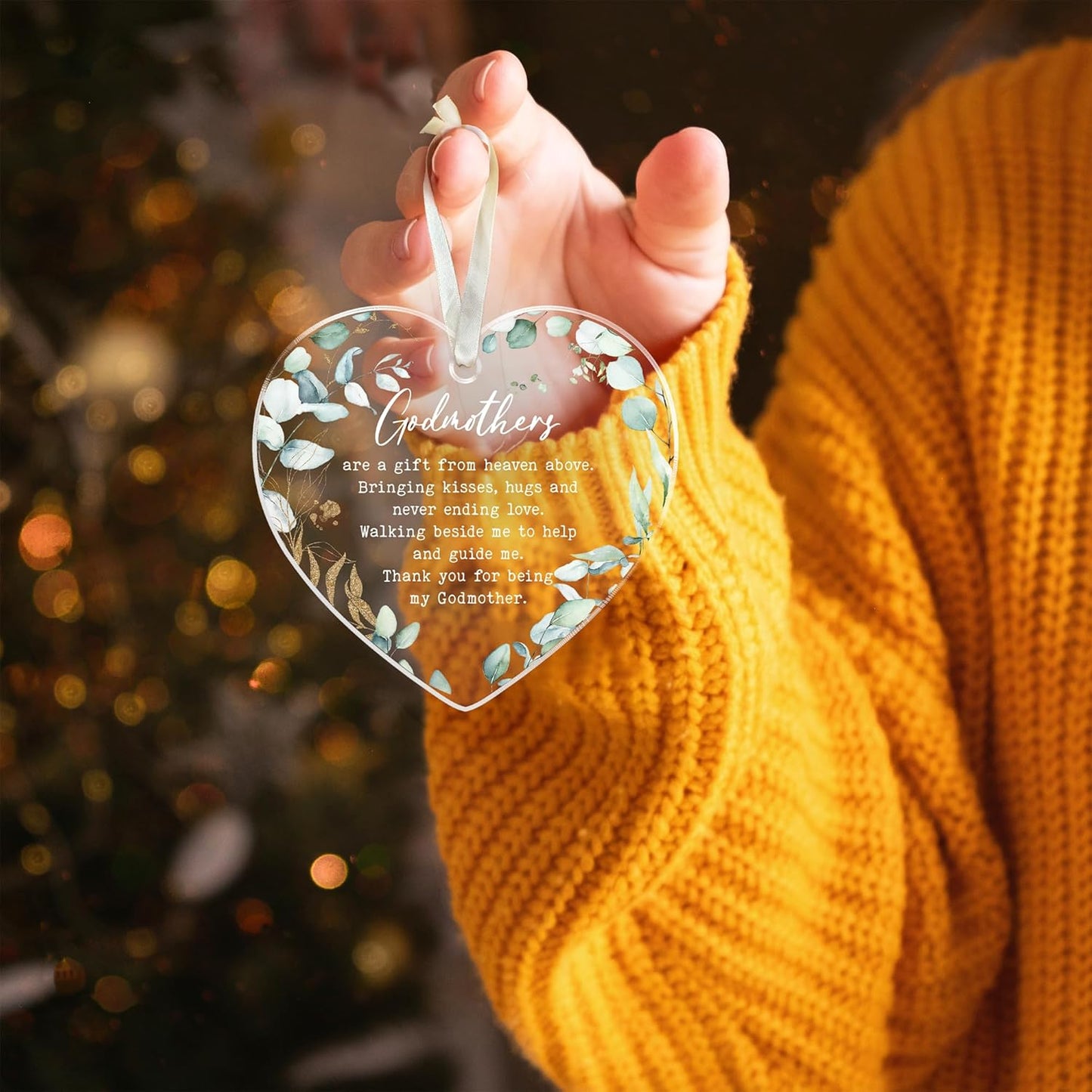 Godmother Christmas Ornament - Godmother Gifts - Acrylic Xmas Ornament