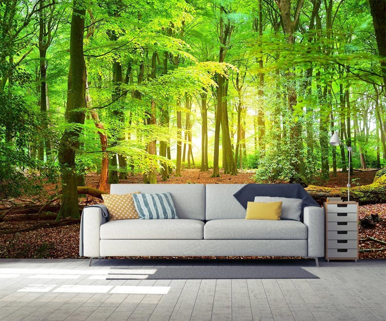 Forest Wall Murals Landscape Tree Wallpaper Mural Wall Decor for Bedroom, Living Room, Kids Room
