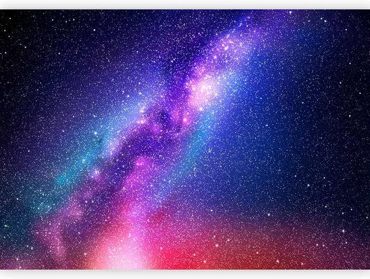 artgeist Wall Mural Galaxy 177x124 in - XXL Non-Woven Wallpaper Fleece Wall Decor Photo Print Picture Image Abstract Space Sky Star Cloud Violet f-C-0487-a-a