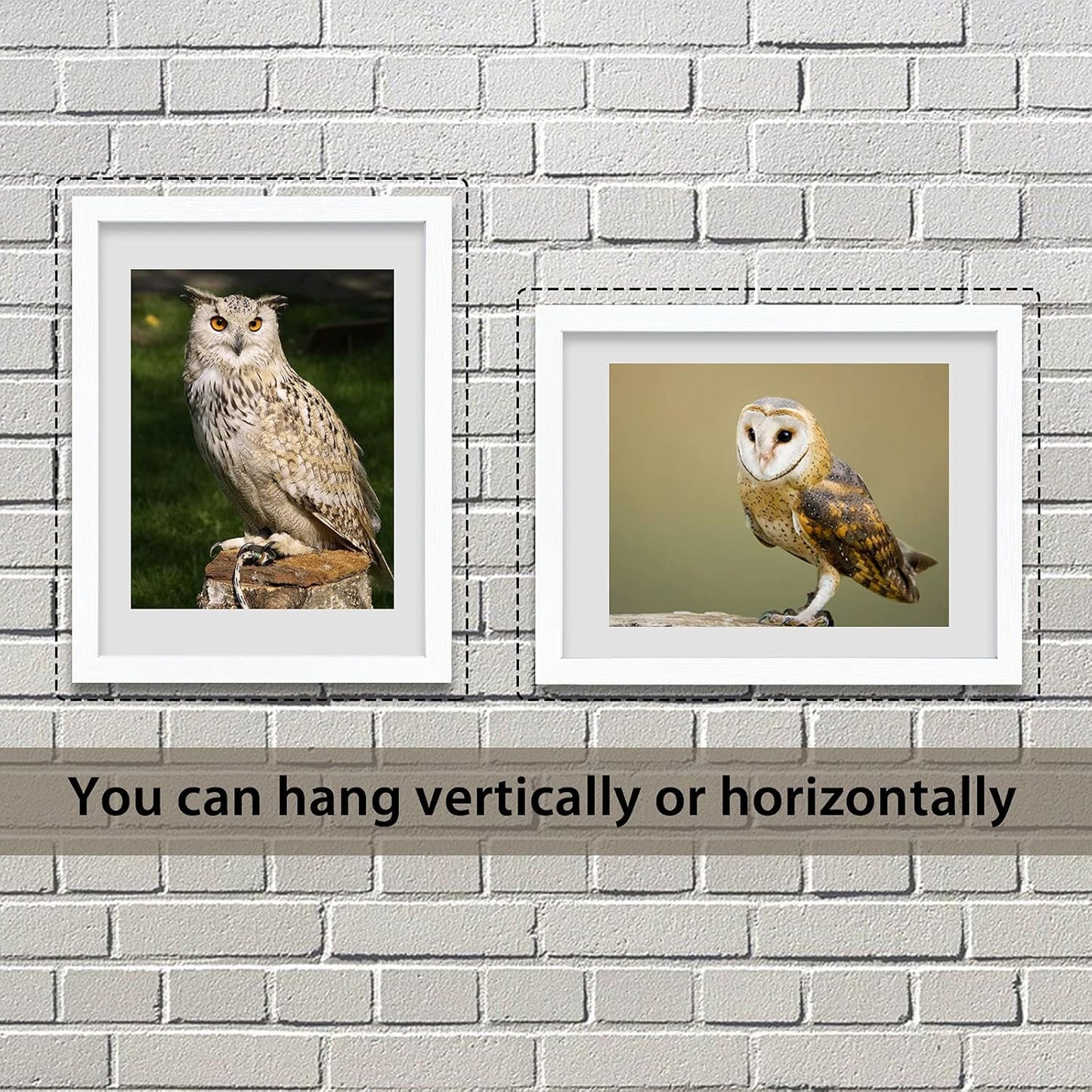 VCK 18x24 Poster Frames 3 Pack White MDF Wood and Polished Plexiglass Frame,Display Pictures in Horizontal and Vertical…