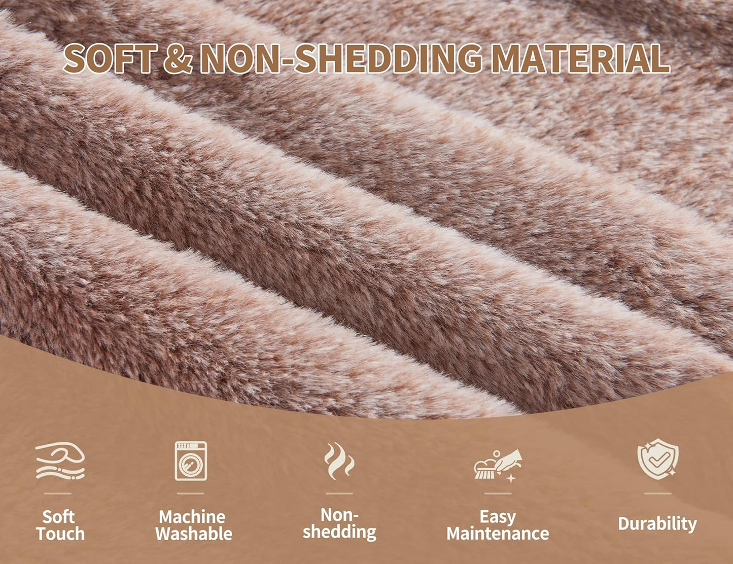 Round Pouf Ottoman 20"x15" Bean Bag Ottoman Soft Top Comfortable Small Foot Stool Foot Rest Pouf Brown Tall Footstool Ottomans Round Hassock Fluffy Boho Furniture Small Ottomans for Living Room